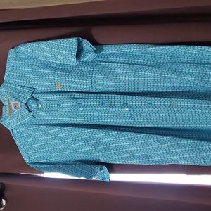 Cinch short sleeve button down